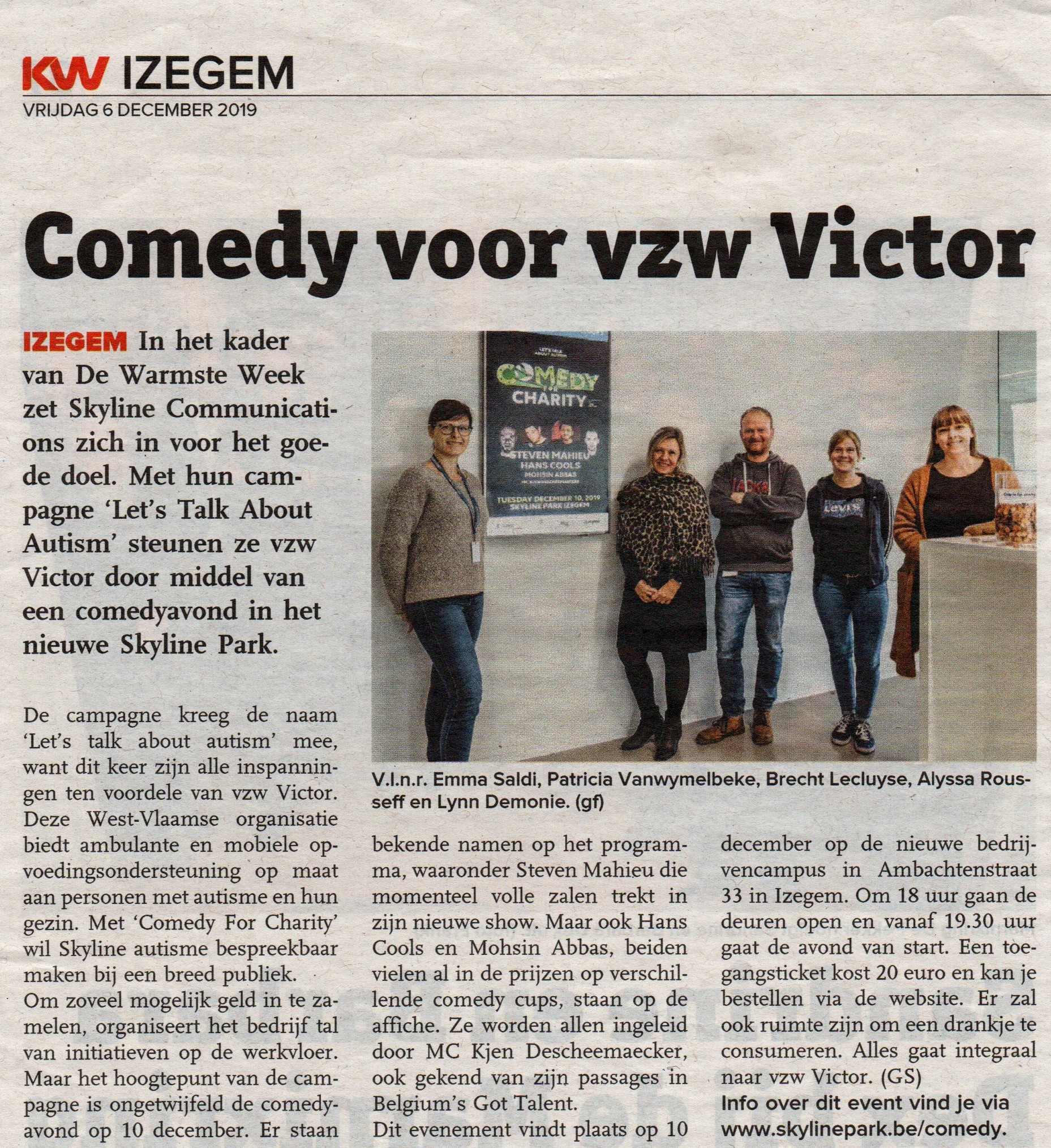 De Krant van WestVlaanderen Markedlyne